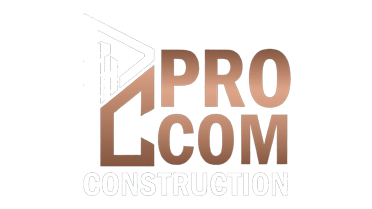 pro commercial logo, white and orange