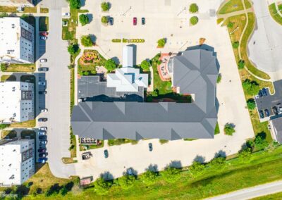 Top view of Hilton Garden Inn in Ames, IA