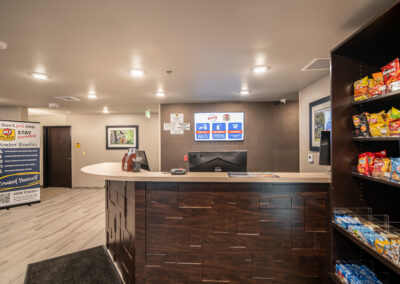 My Place Hotel Check-in desk