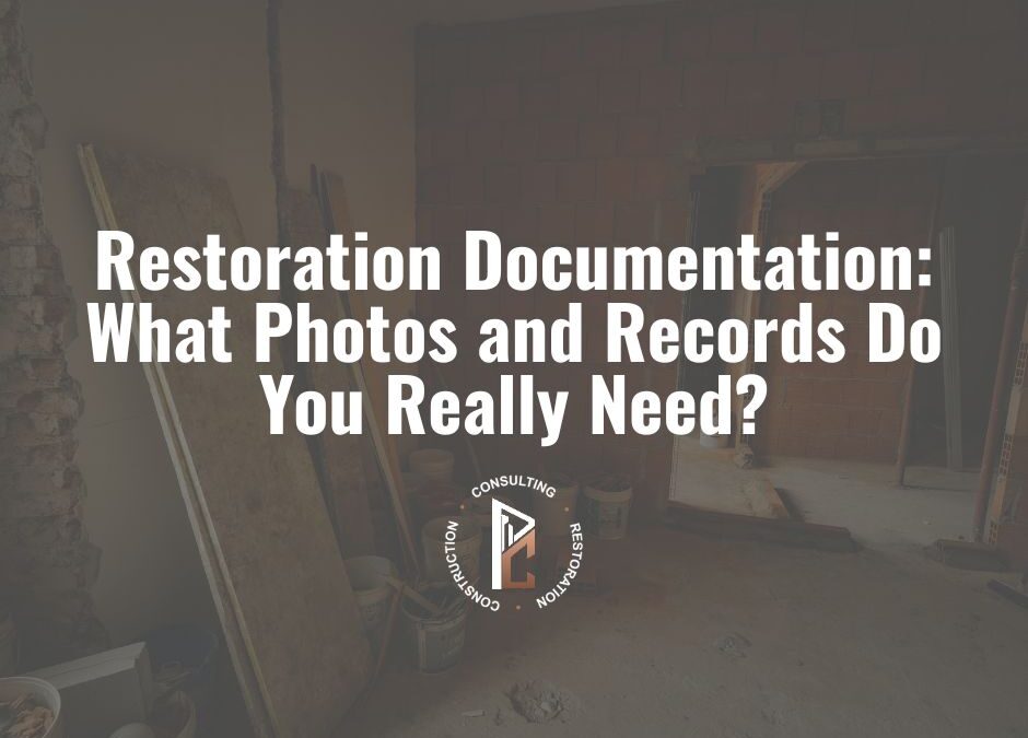 Restoration Documentation: What Photos and Records Do You Really Need?