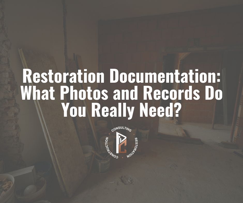 Restoration Documentation: What Photos and Records Do You Really Need?