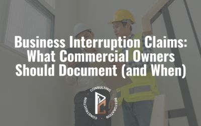 Business Interruption Claims: What Commercial Owners Should Document (and When)