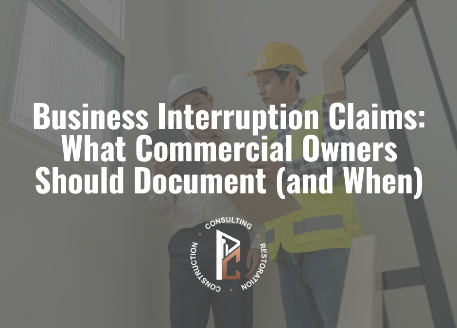 Business Interruption Claims: What Commercial Owners Should Document (and When)