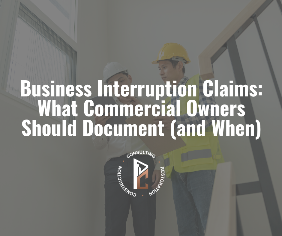 Business Interruption Claims: What Commercial Owners Should Document (and When)