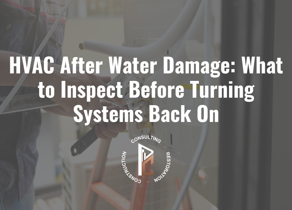 HVAC After Water Damage: What to Inspect Before Turning Systems Back On