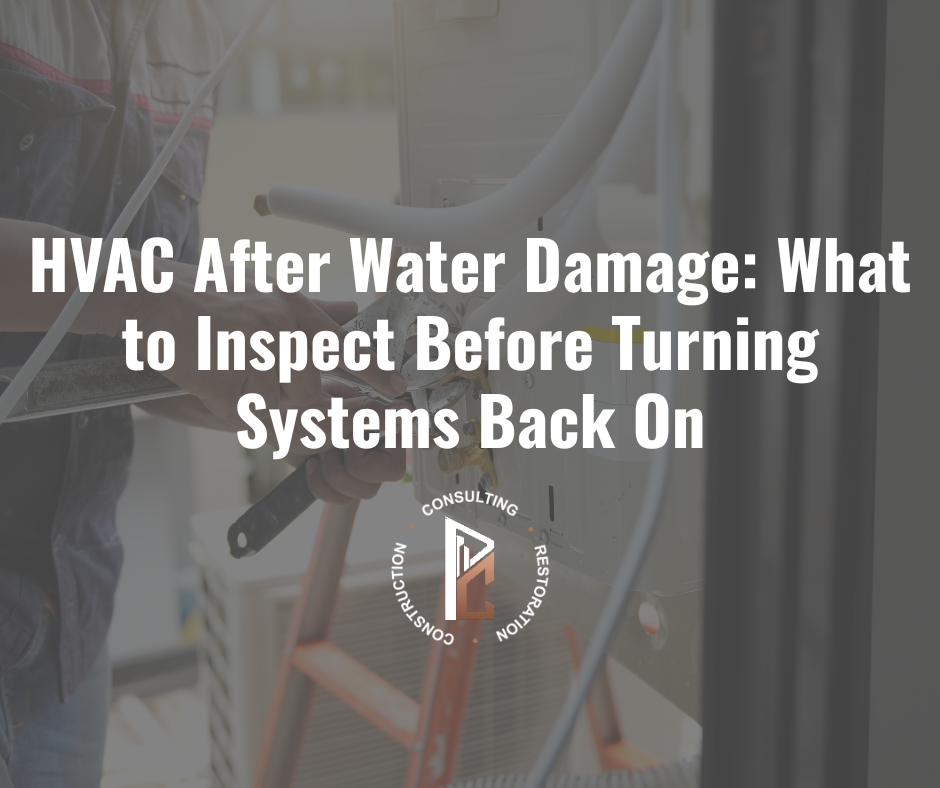 HVAC After Water Damage: What to Inspect Before Turning Systems Back On