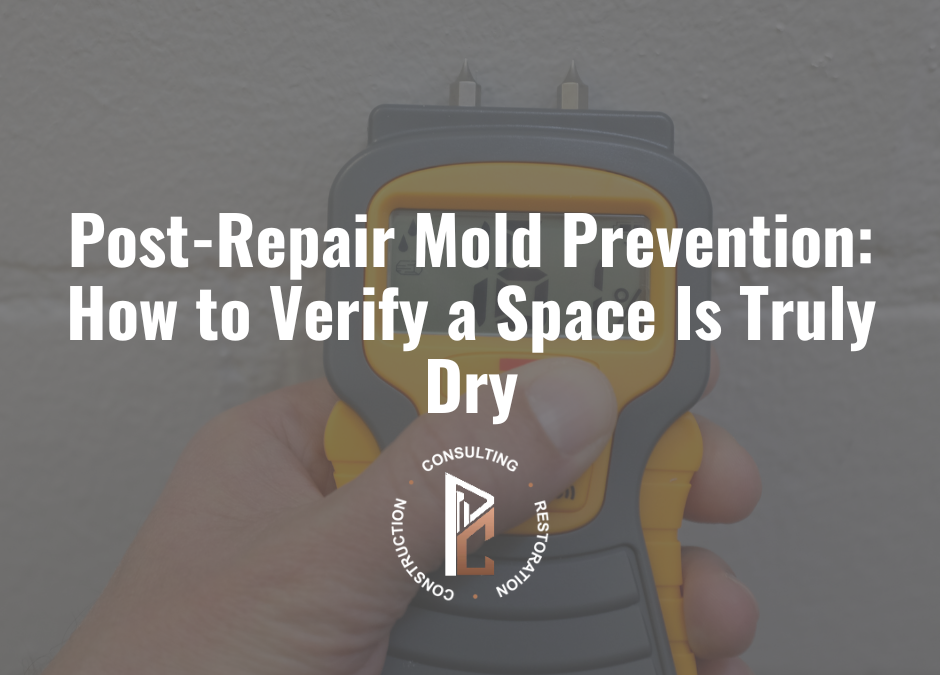Post-Repair Mold Prevention: How to Verify a Space Is Truly Dry